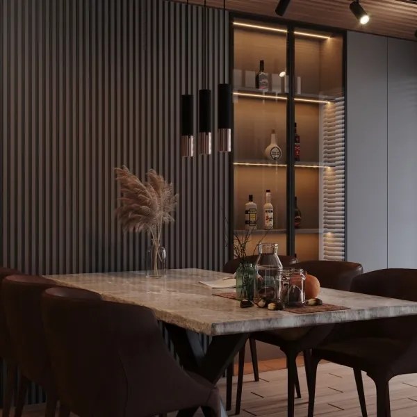 Sollux SL.0946 - Luster na lanku LOOPEZ 1xGU10/10W/230V čierna/meď