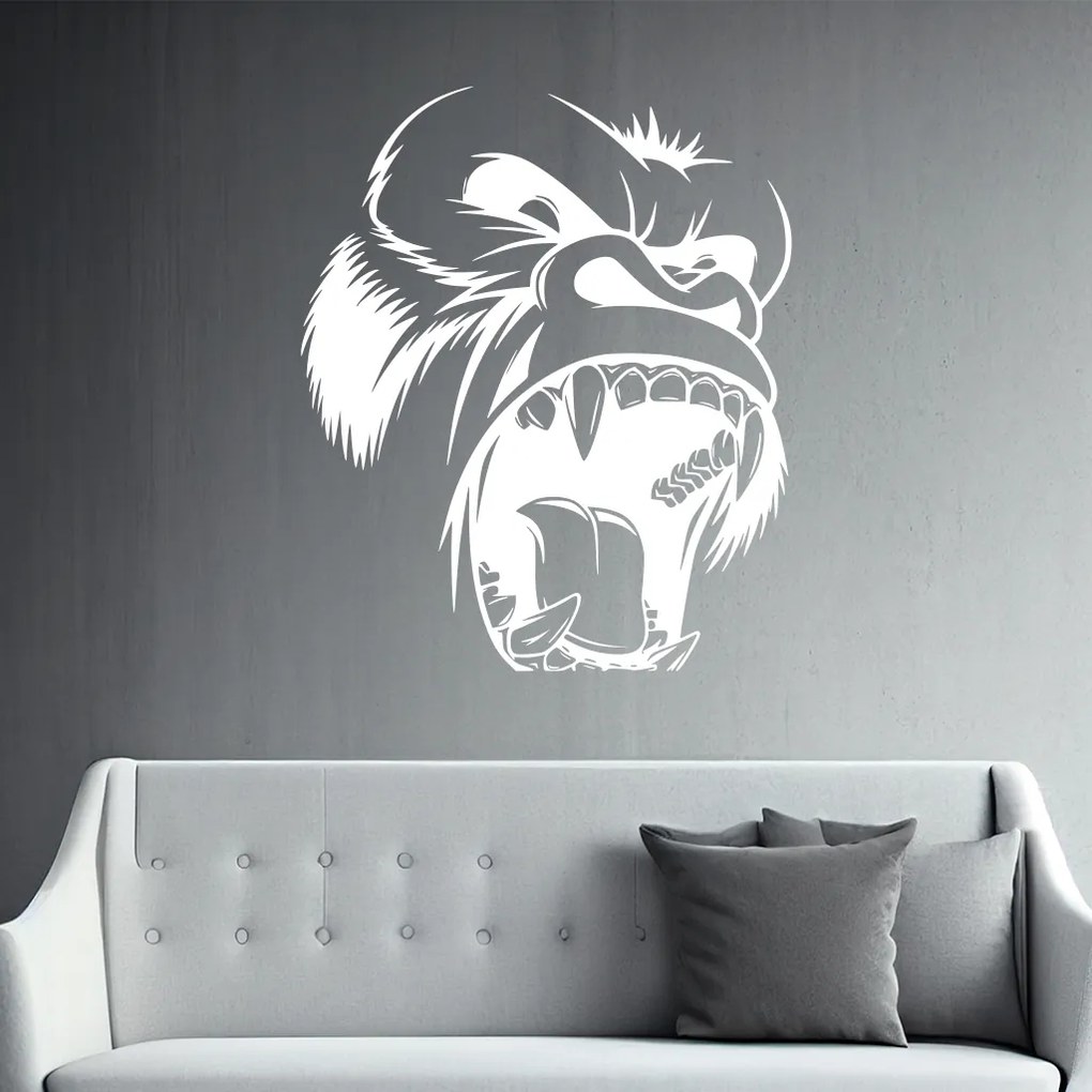 Veselá Stena Samolepka King Kong Farba: černá, Veľkosť: 100 x 84 cm