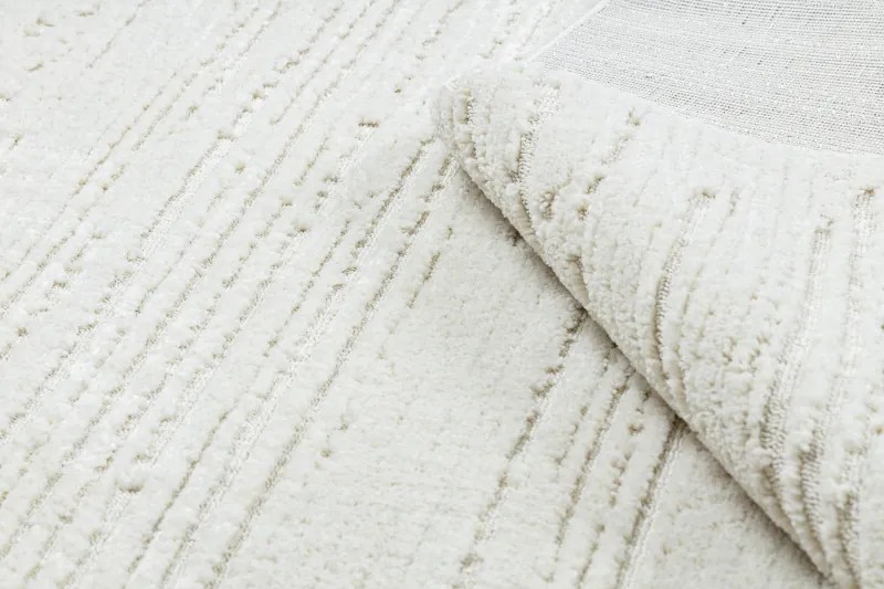Koberec SEVILLA AC53B pruhy biely, Maroko, Shaggy