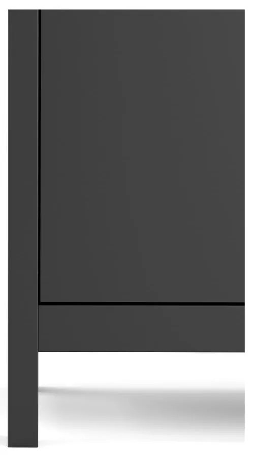 Čierna nízka komoda 82x80 cm Madrid – Tvilum