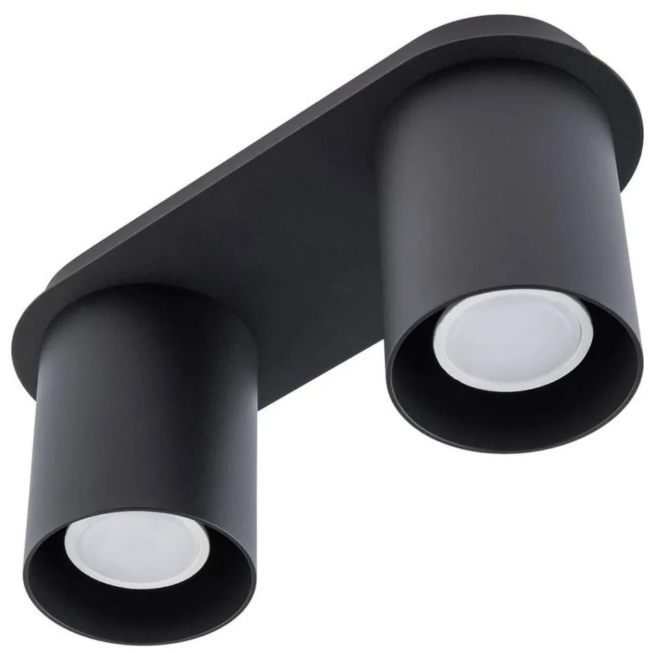 Stropné svietidlo CREEP 2xGU10/25W/230V čierna