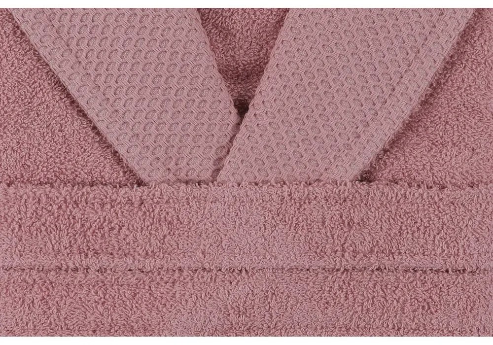 Ružový bavlnený župan veľkosť M Cappa – Foutastic