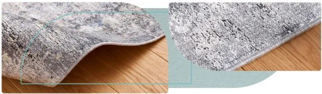 Koberec Split Z332A krémový / tmavosivý