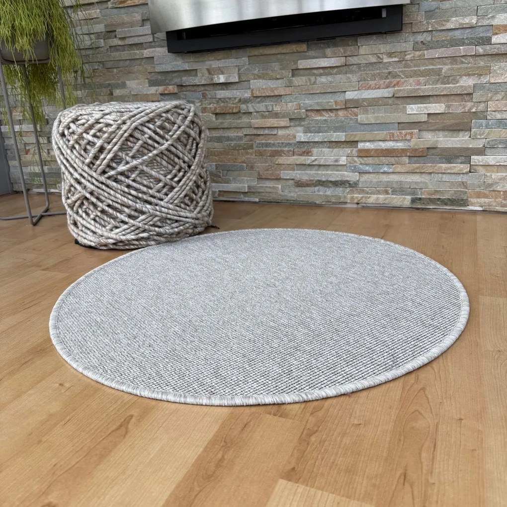 Vopi, Kusový koberec Nature NEW béžová kruh, 250x250 (priemer) kruh, béžová, kuchyňa