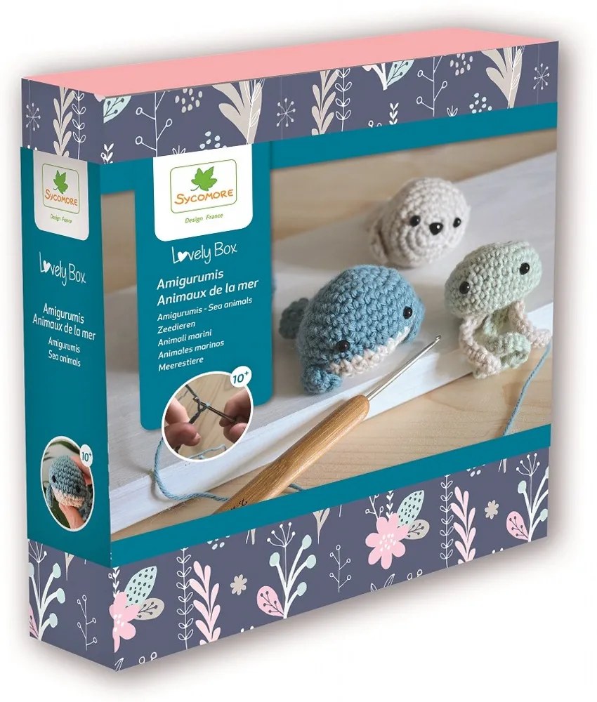 Lovely Box - háčkované morské zvieratká - Amigurumi
