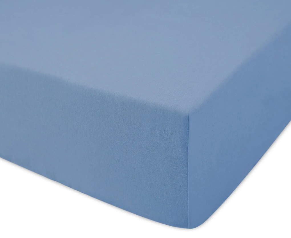 JERSEY PRESTIERADLO PREMIUM 200X220 CM MODRÉ