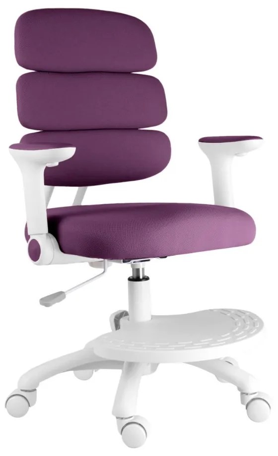 Detská rastúca stolička Neoseat KIDDY THREE — látka, fialová