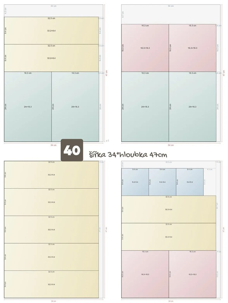 Organizér do zásuvky, príborník 2v1 GREY na varešky a nože 40 x 26,5 cm
