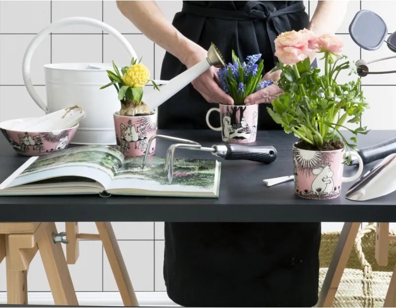 Hrnček Moomin Love 0,3l, ružový / 30. výročie, darčekový box