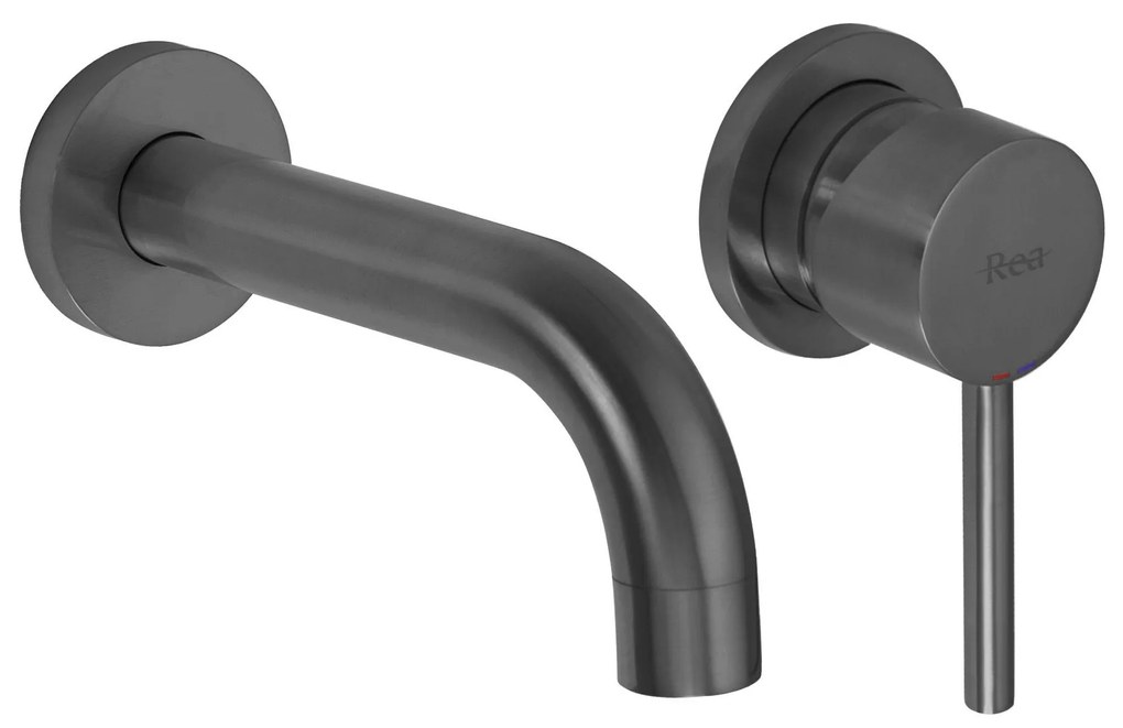 Rea Lungo, podomietková umývadlová batéria + BOX inštalačný systém, grafitová, REA-B6383