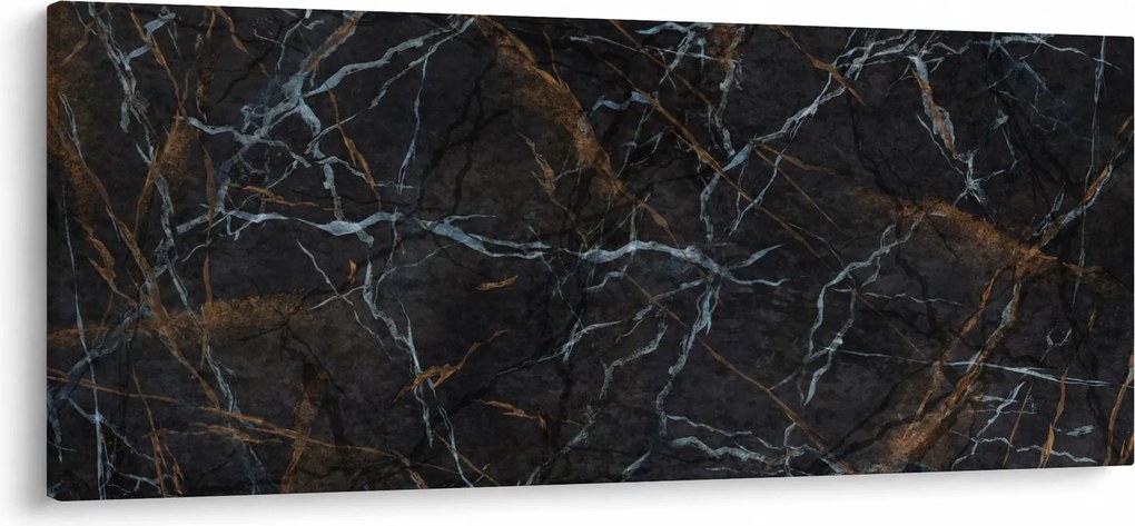 Obraz - Čierny mramor (120x50 cm)