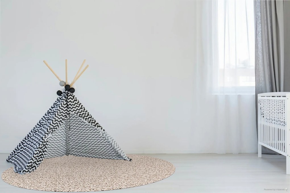 Kusový koberec Life Shaggy 1500 beige kruh, 200x200 (priemer) kruh, béžová, spálňa, Ayyildiz