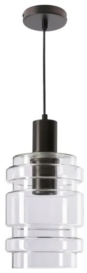 Závesný luster RADON na lanku 1xE27/40W/230V číry
