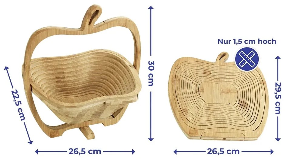 Bambusový košík na ovocie – Maximex