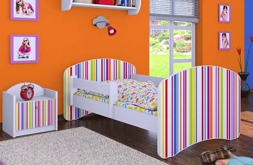 MAXMAX Detská posteľ bez šuplíku 160x80cm PRÚŽKY
