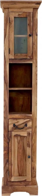 Skrinka do kúpeľne Jali 40x190x35 z indického masívu palisander Natural