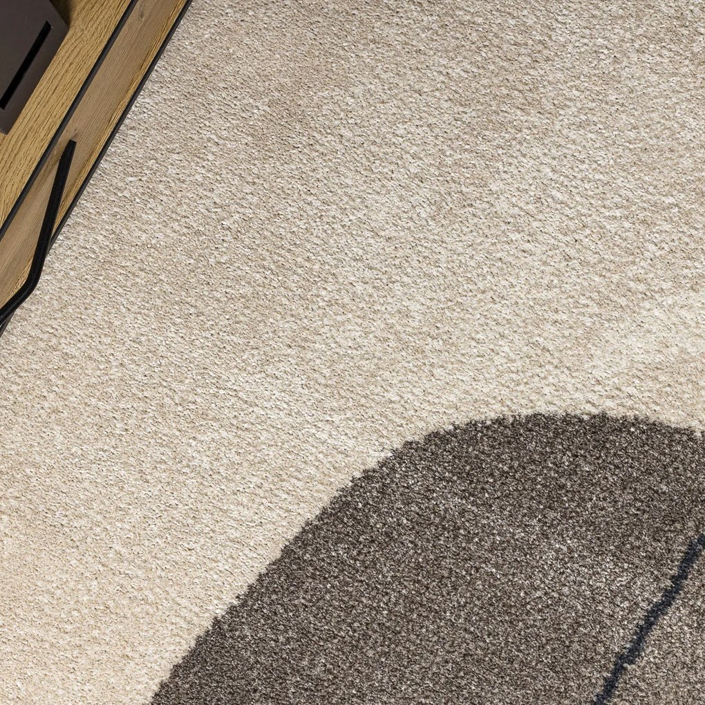 Dywany Łuszczów, Kusový koberec Fusion 0808 cream/l. beige, 200x290, béžová, kancelária