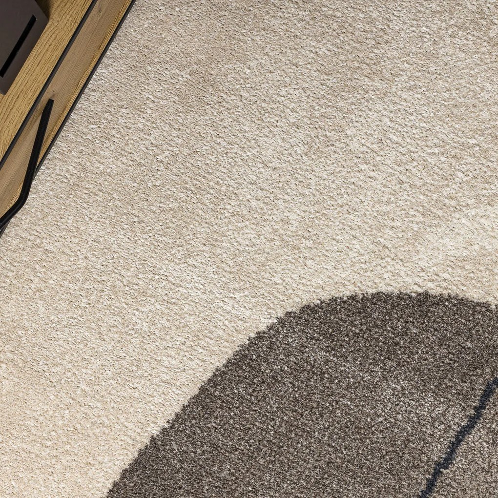 Dywany Łuszczów, Kusový koberec Fusion 0808 cream/l. beige, 240x330, béžová, kancelária