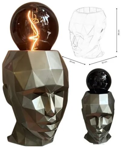 Dekor dizajn lampa Head of a Woman 32*50*25