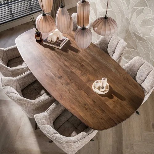 Jedálenský stôl 55-93 Central 180x90cm Masív Drevo Acacia - Komfort-nábytok