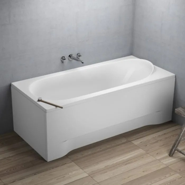 Polimat Akrylátová obdĺžniková vaňa Medium 160x75 (170x75, 190x80) POLIMAT-Farba: Biela, POLIMAT-Rozmery: 170x75