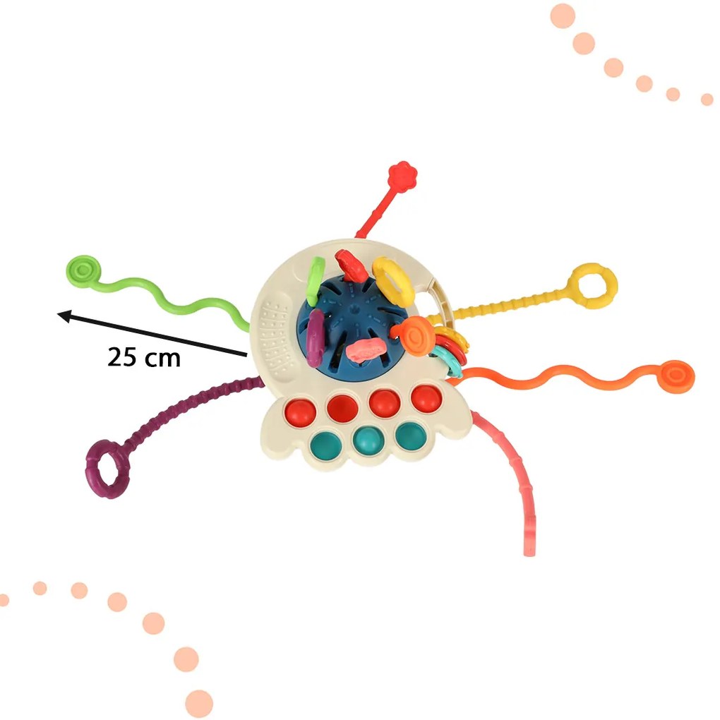 KIK Montessori senzorická hračka hryzátko modré