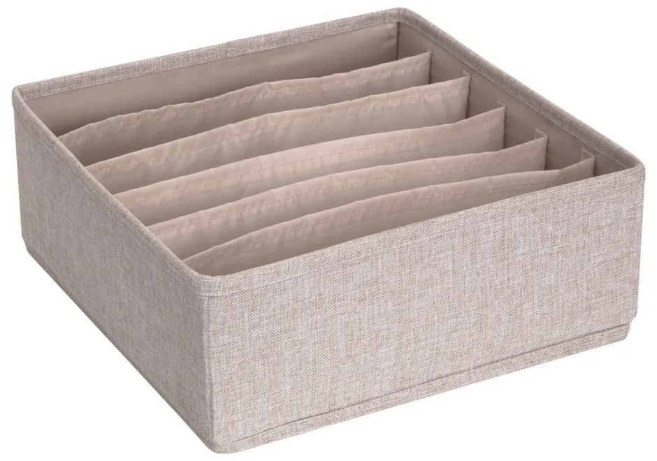 Béžový organizér do zásuvky s priehradkami Bigso Box of Sweden Drawer, 29 x 11 cm