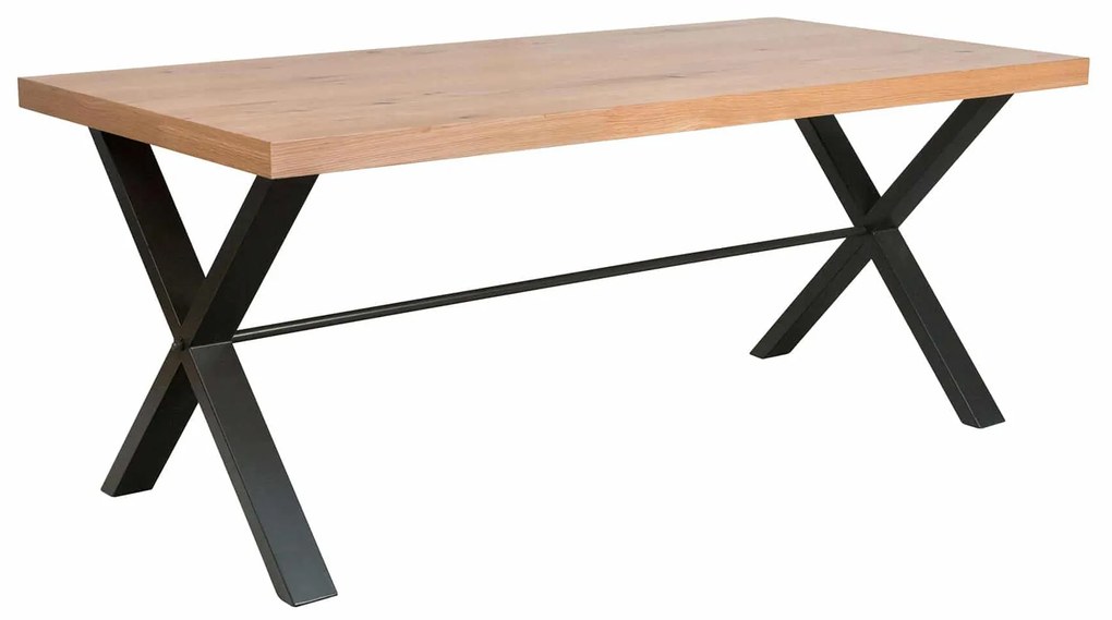 Jedálenský stôl s kovovým rámom pre 4 osoby 1300x900x750