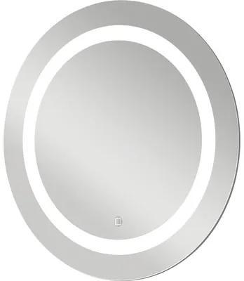 Guľaté zrkadlo do kúpeľne DSK Silver Sun LED Ø 59 cm