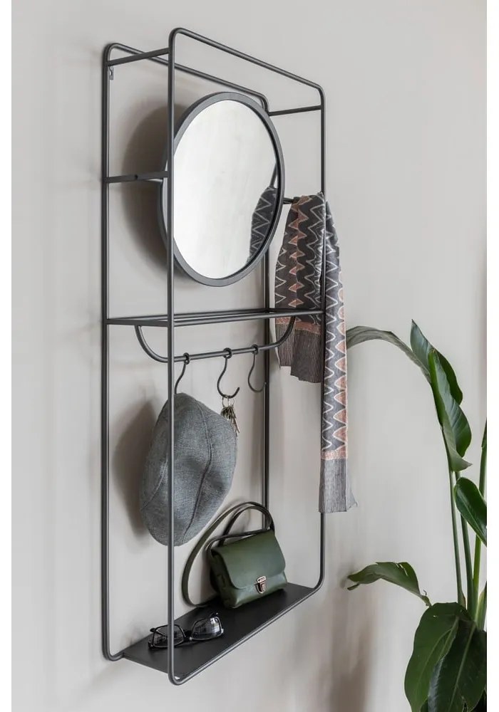 Čierna oceľová predsieňová zostava Duco – White Label