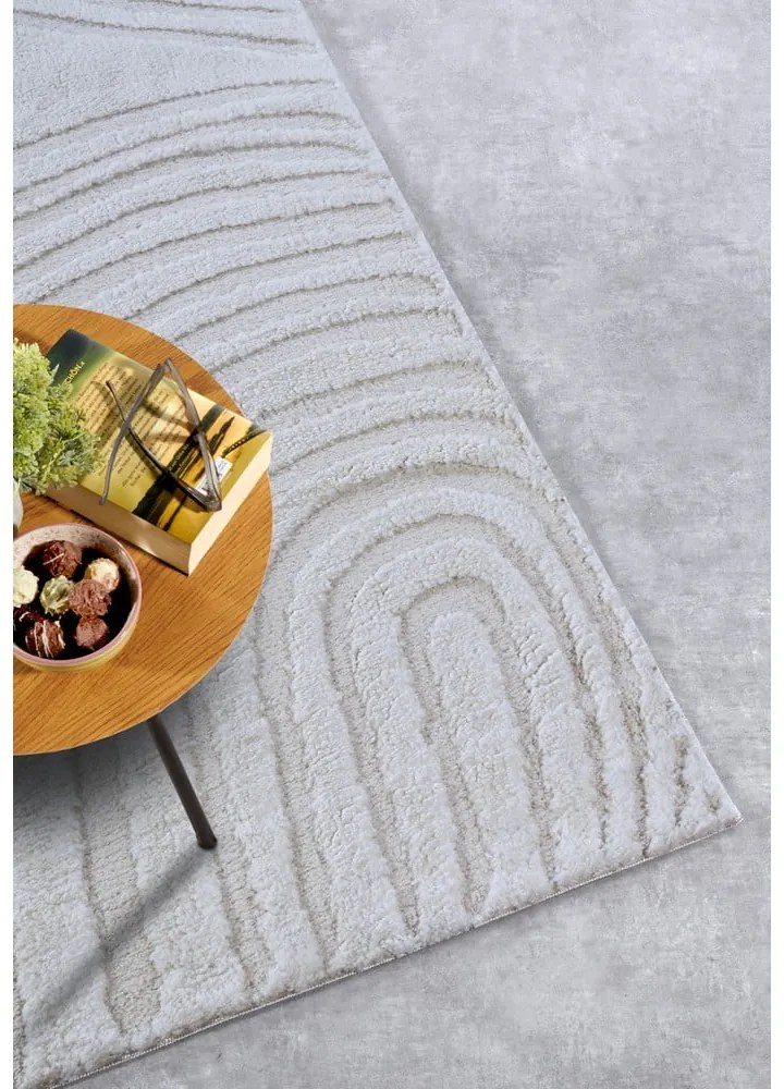 Krémovobiely koberec 80x120 cm Pigment Cream White – Elle Decoration