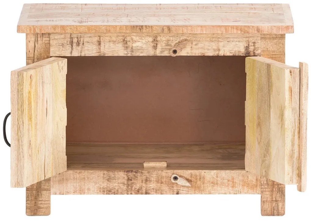 furniture-nabytek.cz - Masivní předsíňový set Caribou Mango z mangového dřeva, lakovaný, hnědý