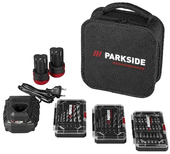 Parkside Performance®  Aku vŕtací skrutkovač s príslušenstvom 12 V Pbspa 12 E4  (100393584)