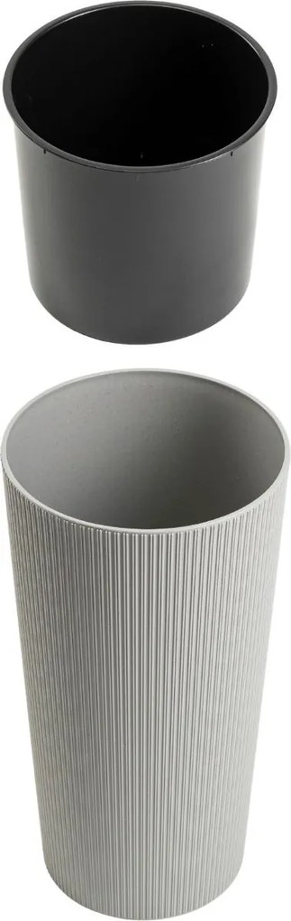 Květináč URBANIKA ECO Wood 36,4x19,6 cm šedý