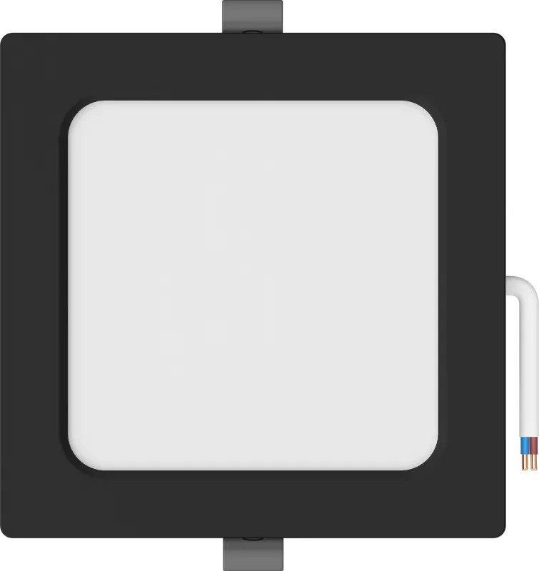 Mexen LDRR, LED stropné svietidlo na zapustenie 14 x 14 cm, 9W, neutrálna - 4000K, 720 lm, čierna - L211-014-0940-70