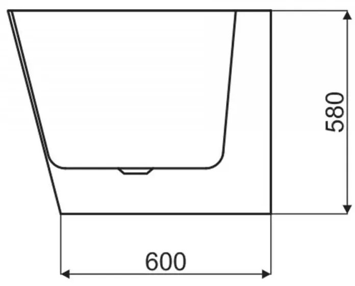 Rea Olimpia, voľnestojaca akrylátová vaňa 150x75 cm, biela, REA-W0634