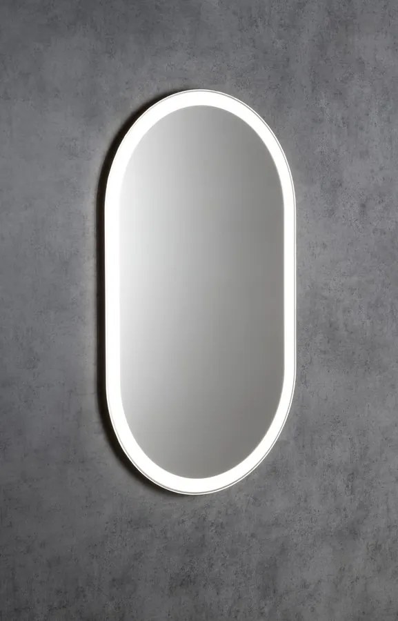 Sapho Sapho, PARGA oválne zrkadlo s LED osvetlením 60x100 cm, PG600
