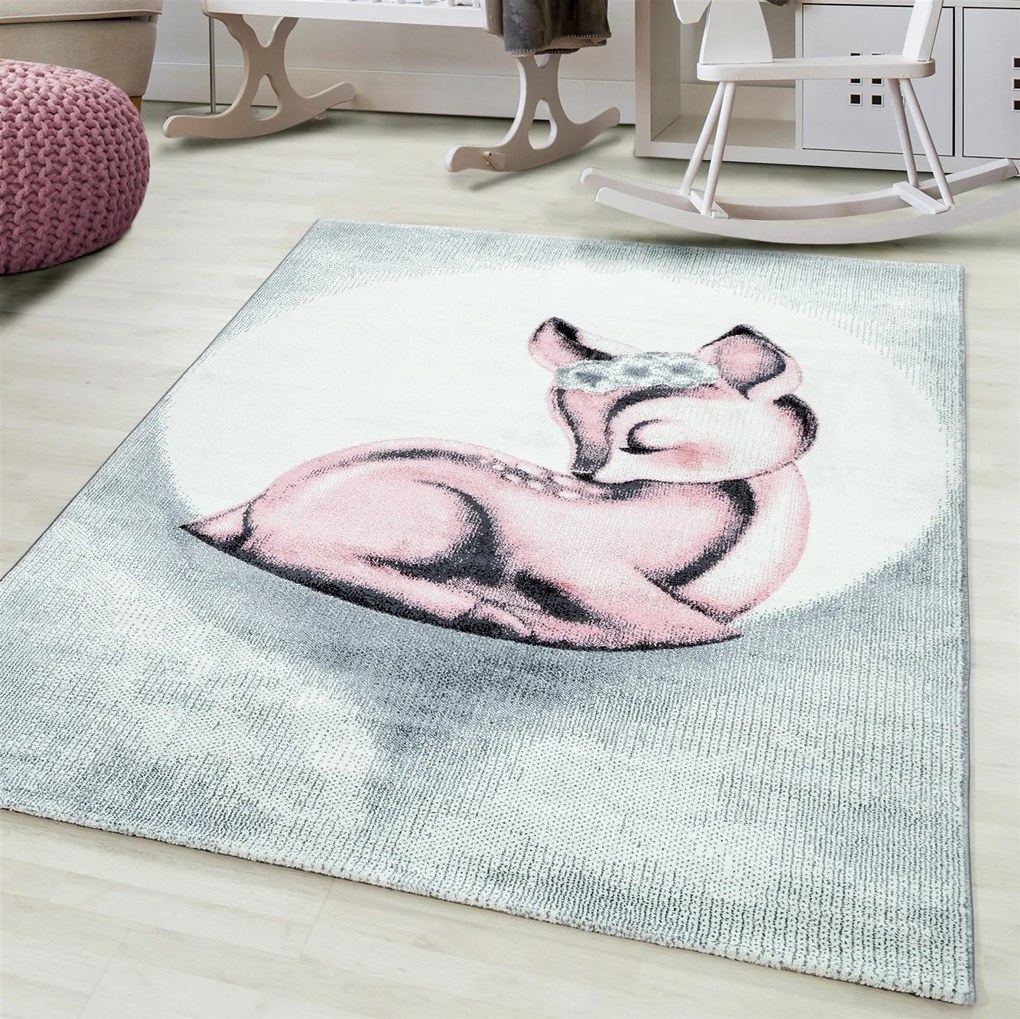 Ayyildiz Detský kusový koberec BAMBI 0850, Ružová Rozmer koberca: 160 x 230 cm