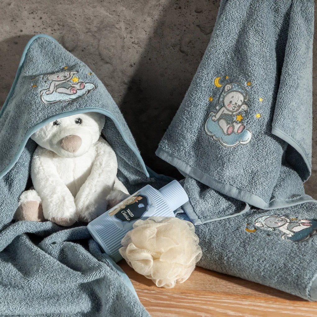 DETSKÝ BAVLNENÝ UTERÁK BABY75 70X140 CM SVETLOMODRÁ