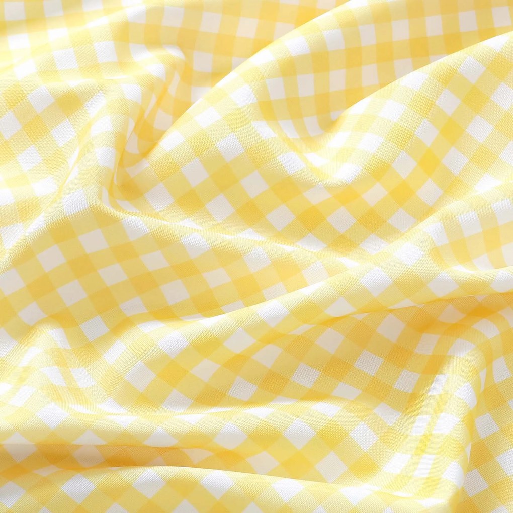 Goldea dekoračná obliečka na vankúš - žlté kocky 70 x 90 cm