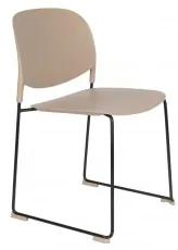 Jídelní židle STACKS ZUIVER,plast béžový White Label Living 1100454