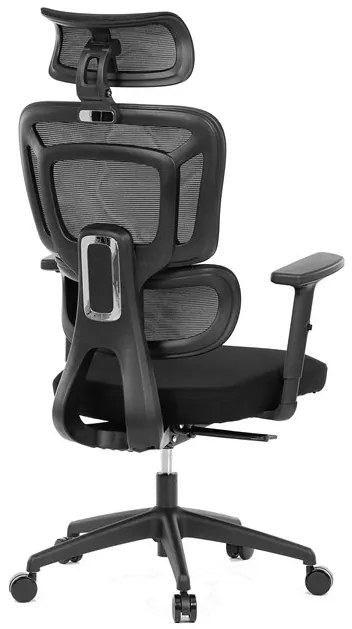 Autronic BONTEC Kancelárska stolička, synchrónny mechanizmus, čierna sieťovina, KA-Y358 BK Farba: Čierna