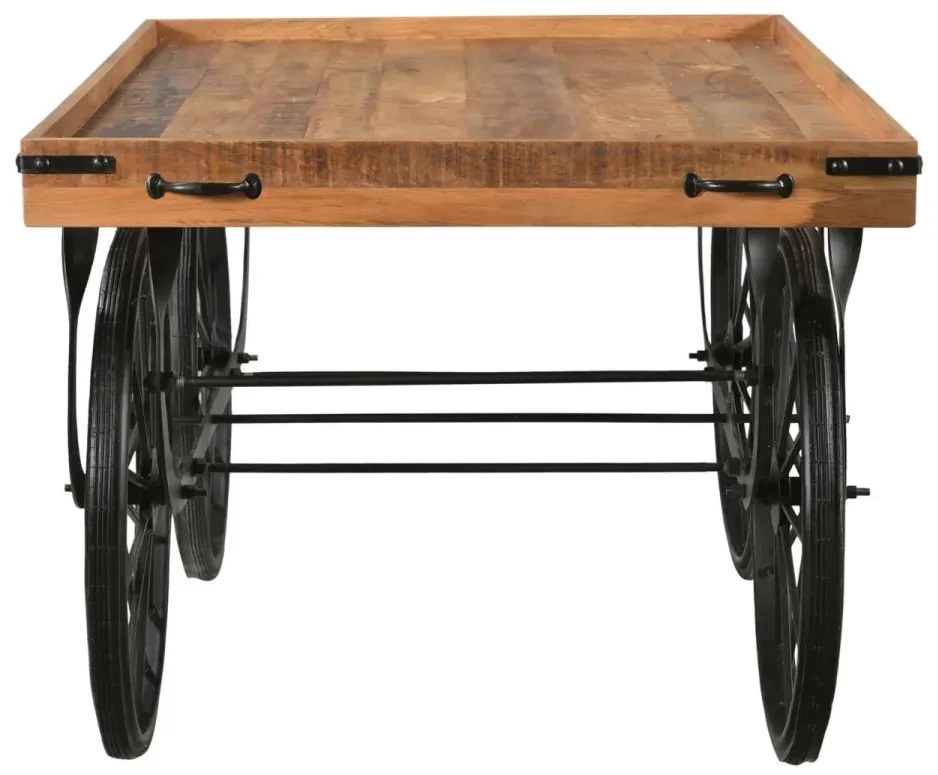 furniture-nabytek.cz - Masívny nočný stolík z mangového dreva, lakovaný, hnedý – 150×94×80 cm