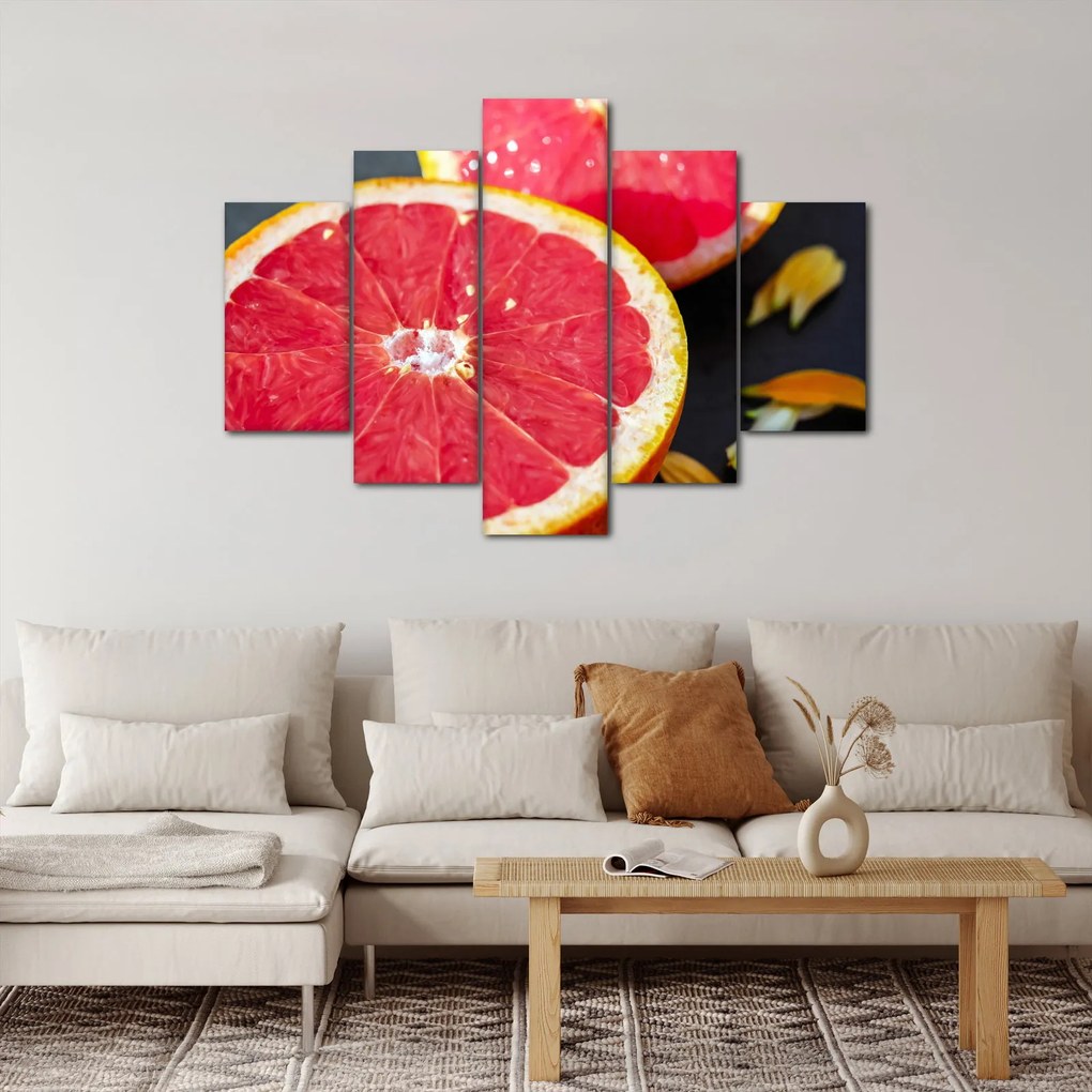 Obraz rozkrojených grapefruitov (150x105 cm)