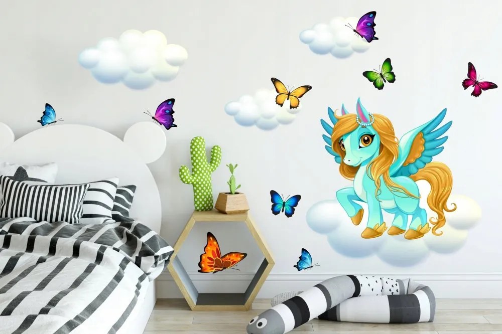 Nálepka na stenu do detskej izby pony 60 x 120 cm