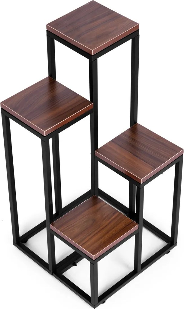 Stojan na kvety GEORGE tmavý orech