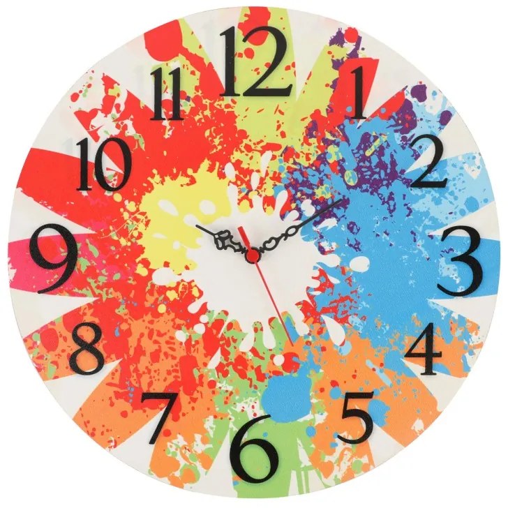 Nástenné hodiny Coloursy 40 cm farebné