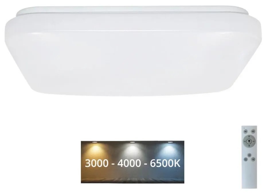 Brilagi - LED Stmievateľné stropné svietidlo OPAL LED/24W/230V 3000/4000/6500K+DO LCL533S/S-OEM