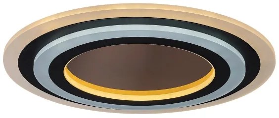 Rabalux 71314-LED Stmievateľné stropné svietidlo TANELI 56W/230V 3000/4000/6000K chróm/čierna + diaľkové ovládanie