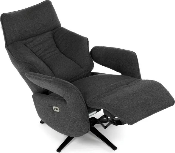 Polohovacie kreslo sivé, elektrické TV-B3973 GREY2